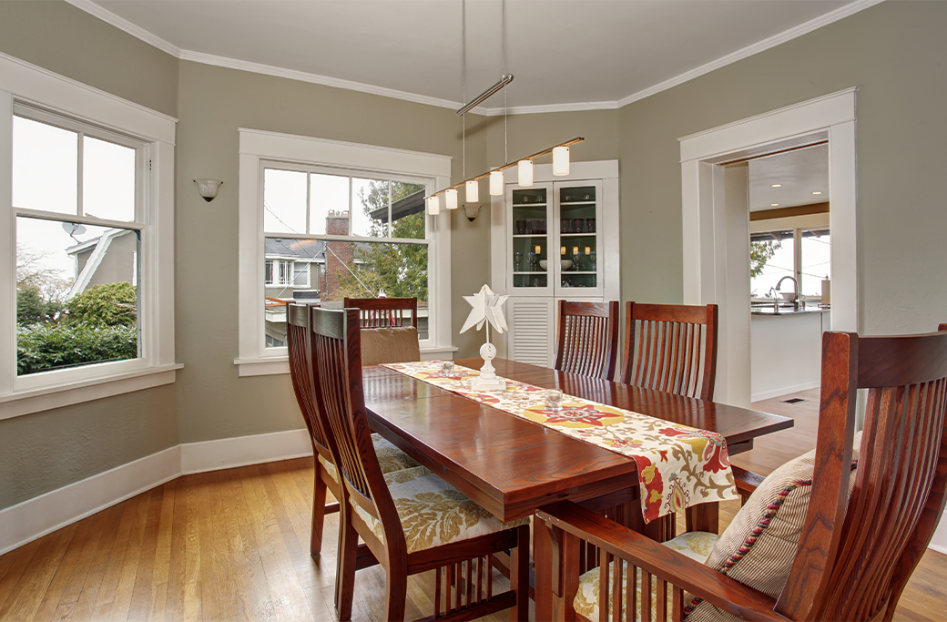 Professionally painted dinning room in Indiana
